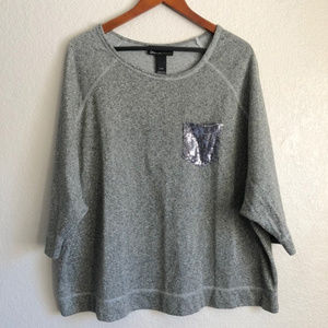 Lane Bryant Sequin Pocket Raglan Sweater NWOT3X$25